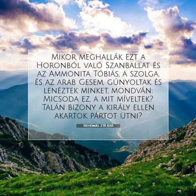 Nehémiás 2:19 KAR Bibliai verskép