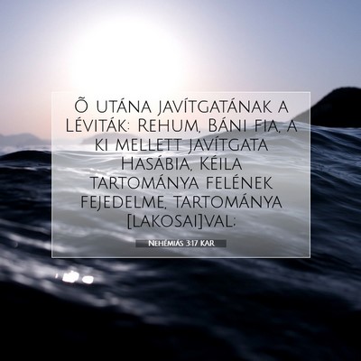 Nehémiás 3:17 KAR Bibliai verskép