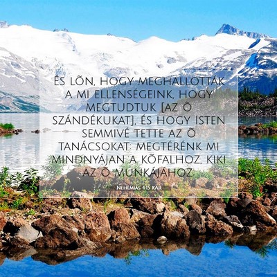 Nehémiás 4:15 KAR Bibliai verskép