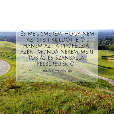 Nehémiás 6:12 KAR Bibliai verskép