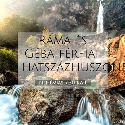 Nehémiás 7:30 KAR Bibliai verskép