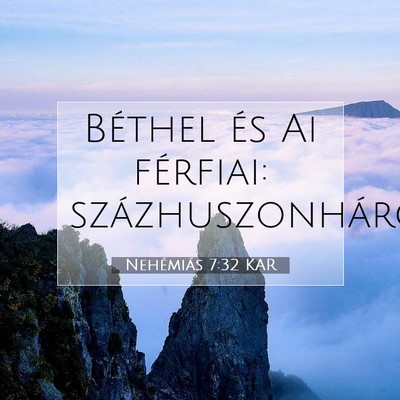 Nehémiás 7:32 KAR Bibliai verskép