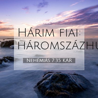 Nehémiás 7:35 KAR Bibliai verskép