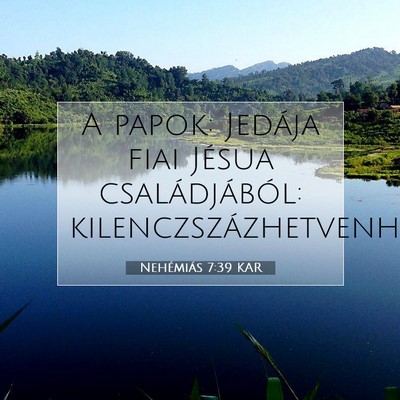 Nehémiás 7:39 KAR Bibliai verskép