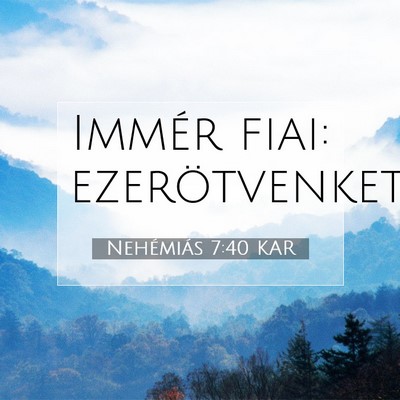 Nehémiás 7:40 KAR Bibliai verskép