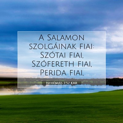Nehémiás 7:57 KAR Bibliai verskép