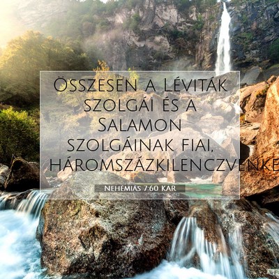 Nehémiás 7:60 KAR Bibliai verskép