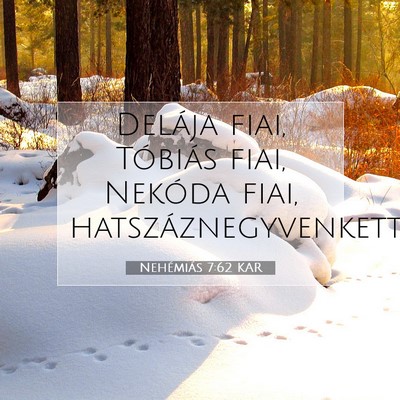Nehémiás 7:62 KAR Bibliai verskép