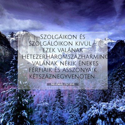 Nehémiás 7:67 KAR Bibliai verskép