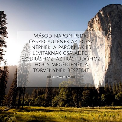 Nehémiás 8:13 KAR Bibliai verskép