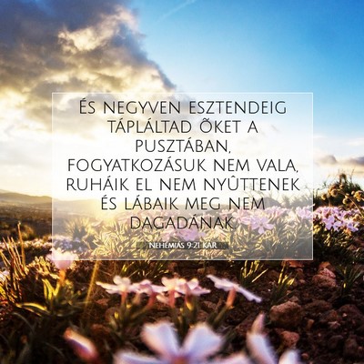 Nehémiás 9:21 KAR Bibliai verskép