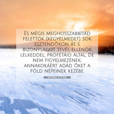 Nehémiás 9:30 KAR Bibliai verskép
