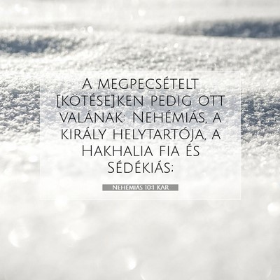 Nehémiás 10:1 KAR Bibliai verskép