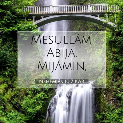 Nehémiás 10:7 KAR Bibliai verskép