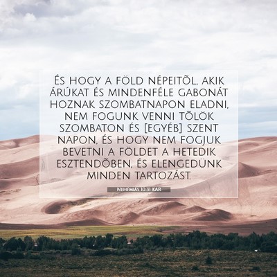 Nehémiás 10:31 KAR Bibliai verskép