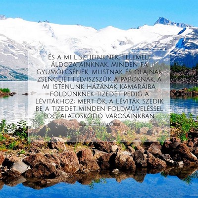 Nehémiás 10:37 KAR Bibliai verskép