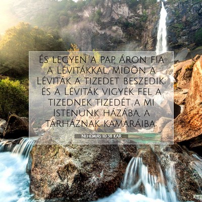 Nehémiás 10:38 KAR Bibliai verskép