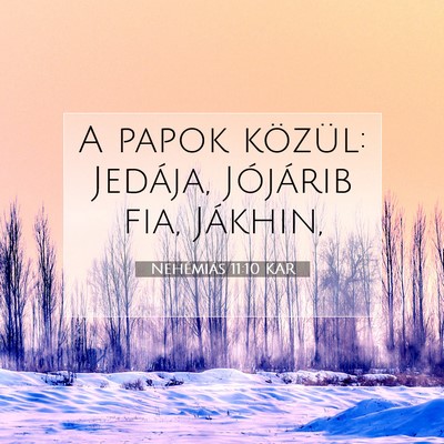 Nehémiás 11:10 KAR Bibliai verskép