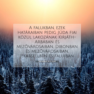 Nehémiás 11:25 KAR Bibliai verskép
