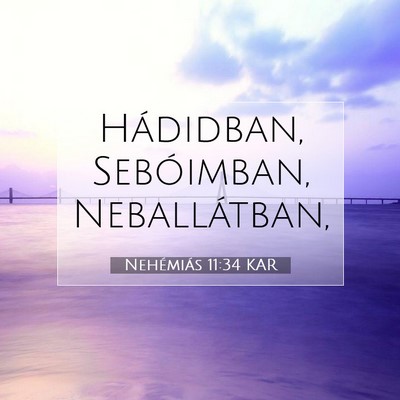Nehémiás 11:34 KAR Bibliai verskép