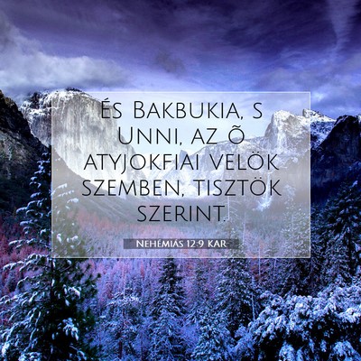 Nehémiás 12:9 Bibliai vers magyarázata