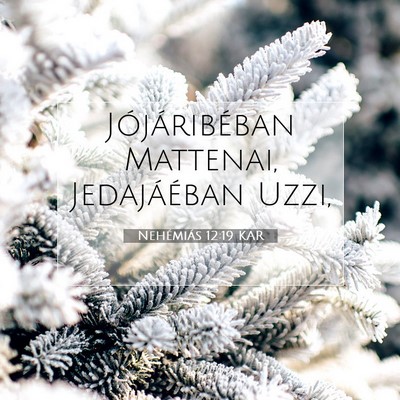 Nehémiás 12:19 KAR Bibliai verskép
