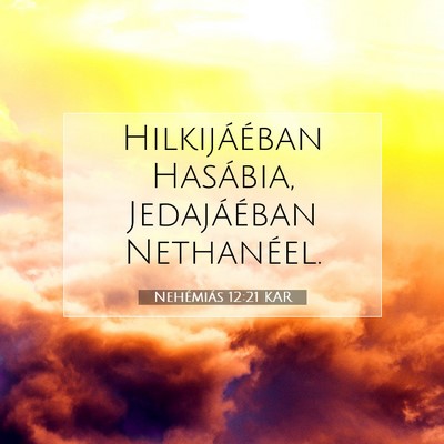 Nehémiás 12:21 Bibliai vers magyarázata