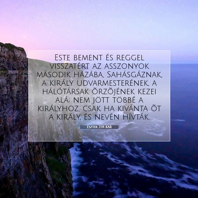 Eszter 2:14 Bibliai vers magyarázata