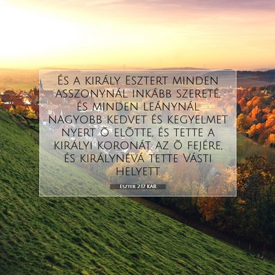 Eszter 2:17 Bibliai vers magyarázata