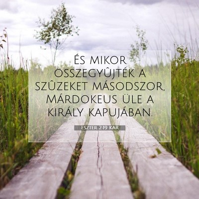 Eszter 2:19 Bibliai vers magyarázata