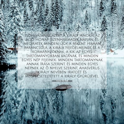 Eszter 3:12 KAR Bibliai verskép