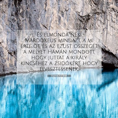 Eszter 4:7 Bibliai vers magyarázata