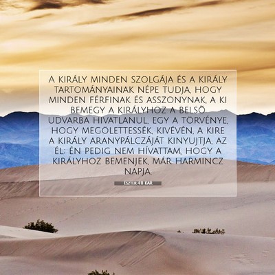 Eszter 4:11 Bibliai vers magyarázata