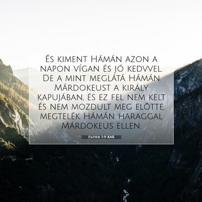 Eszter 5:9 Bibliai vers magyarázata