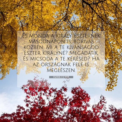 Eszter 7:2 Bibliai vers magyarázata