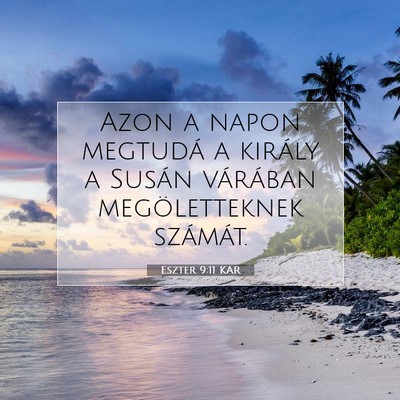 Eszter 9:11 Bibliai vers magyarázata