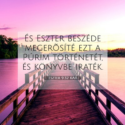 Eszter 9:32 Bibliai vers magyarázata