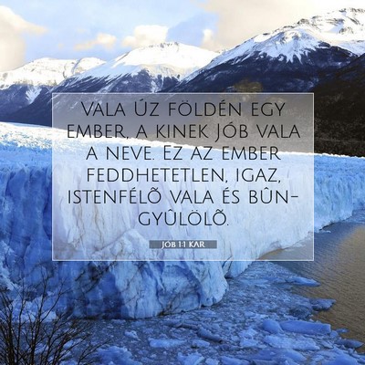 Jób 1:1 Bibliai vers magyarázata