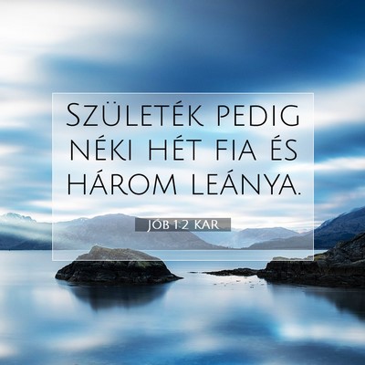 Jób 1:2 Bibliai vers magyarázata