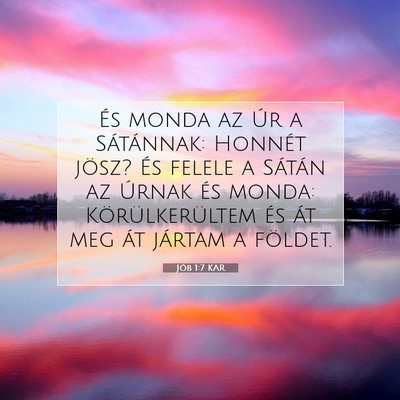 Jób 1:7 Bibliai vers magyarázata
