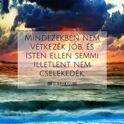 Jób 1:22 Bibliai vers magyarázata