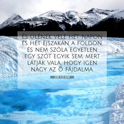 Jób 2:13 KAR Bibliai verskép