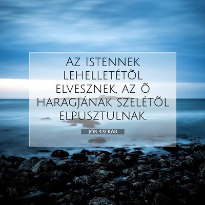 Jób 4:9 KAR Bibliai verskép