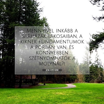 Jób 4:19 KAR Bibliai verskép
