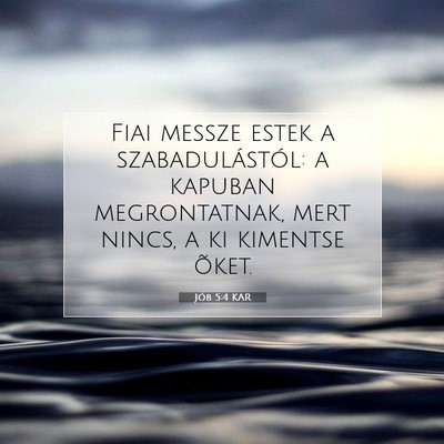 Jób 5:4 KAR Bibliai verskép
