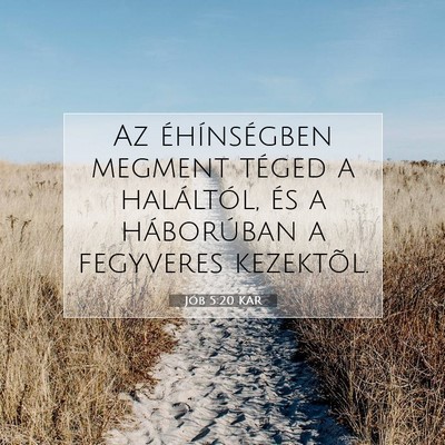 Jób 5:20 KAR Bibliai verskép