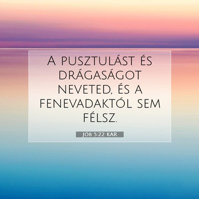Jób 5:22 KAR Bibliai verskép