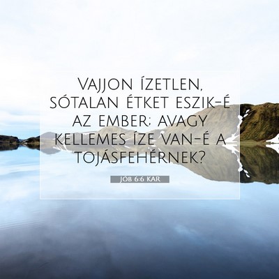 Jób 6:6 KAR Bibliai verskép