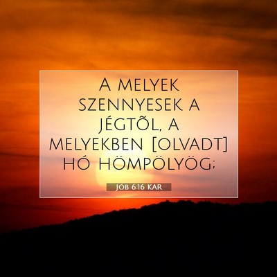 Jób 6:16 KAR Bibliai verskép