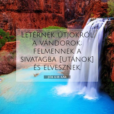Jób 6:18 Bibliai vers magyarázata